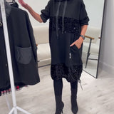 Loravynna | Trendy patchworková mikinová šaty