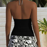 Peplum overal Deep-V