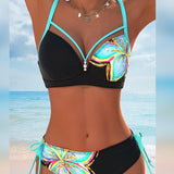 Bikini braletka s potlačenou šnúrkou