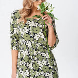 Florine™ — Elegantná a ženská midi kvetinová šaty