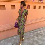 Anaïs™ — Midi šaty s elegantným potlačou