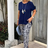 Leticia™ Voľný Dvojdielny Set | Top s Voľným Strihom a Prúdiacimi Nohavicami