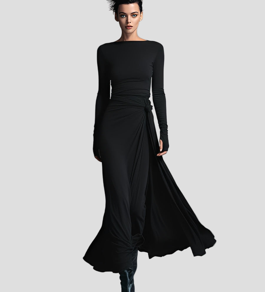 Melavindra | Elegantný tvarujúci elastický šaty