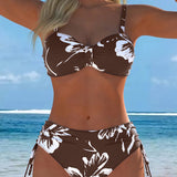 Dvojdielne bikiny s potlačou