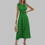 REESE™ - Elegantné Maxi Šaty bez Rukávov s Okrúhlym Výstrihom