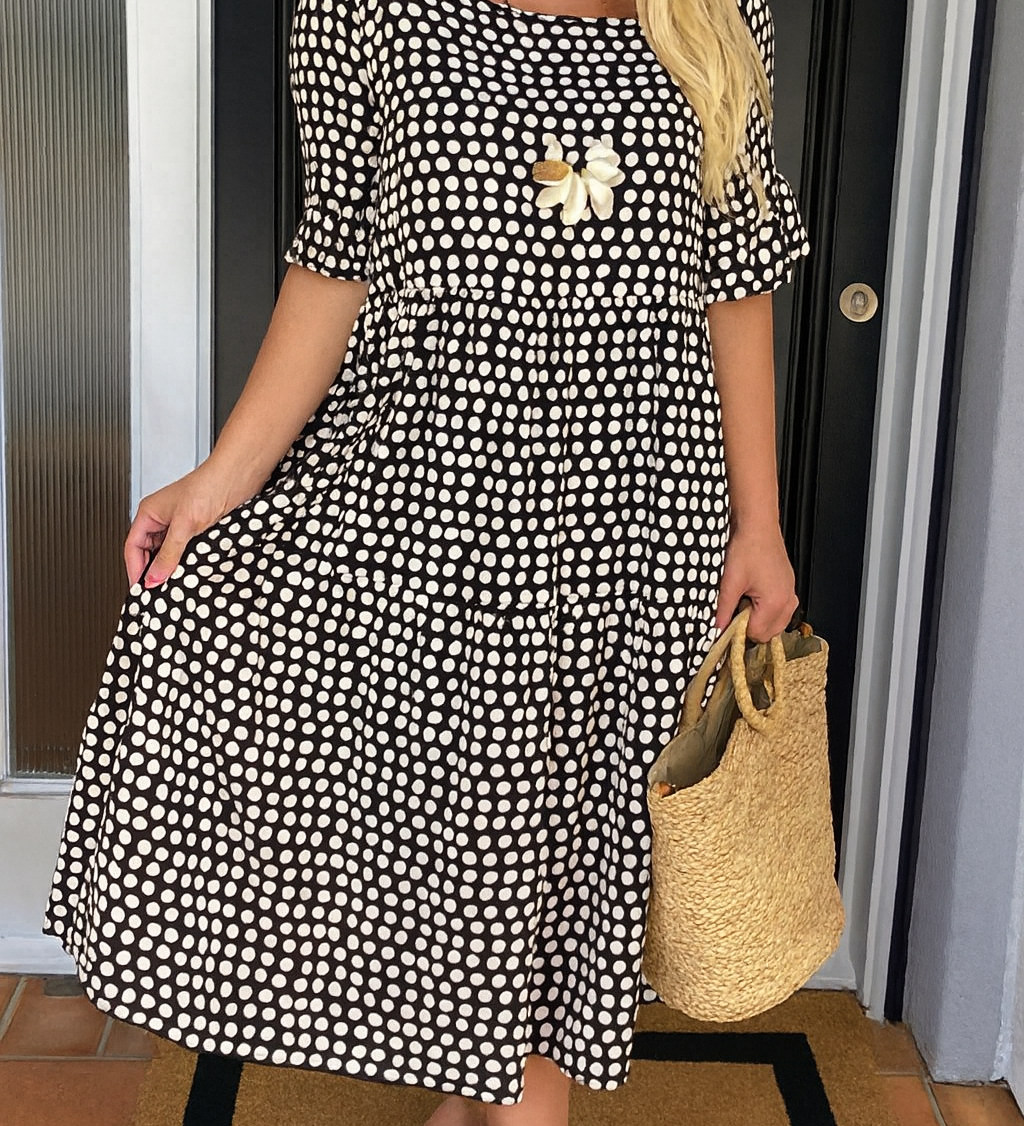 Noémie™ — Elegantná prírodná midi šaty