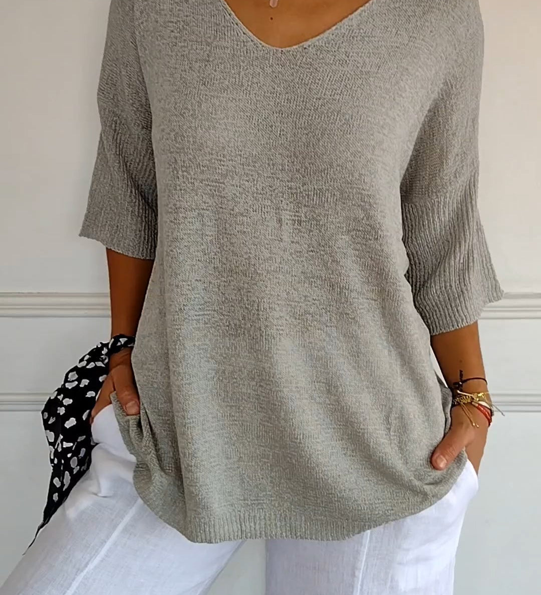 LAUREN™ - Casual V-Neck Top
