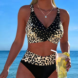 Bikini bralette s leopardím vzorom