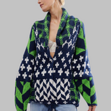 Portelle | Vintage gombíkový golier cardigan