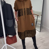 Loravynna | Trendy patchworková mikinová šaty