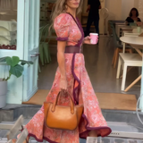 Serelith | elegantná ružová maxi