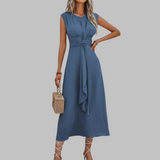 REESE™ - Elegantné Maxi Šaty bez Rukávov s Okrúhlym Výstrihom