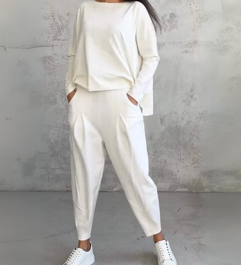 Jackquelin™ Elegant Lounge Set | Zodpovedajúci štýlový top a nohavice