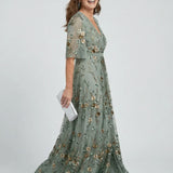 Rute - Vestido maxi floral elegante
