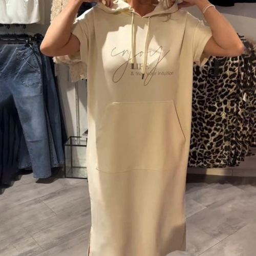 Sásquia - Casual šaty s kapucňou