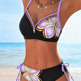 Bikini braletka s potlačenou šnúrkou