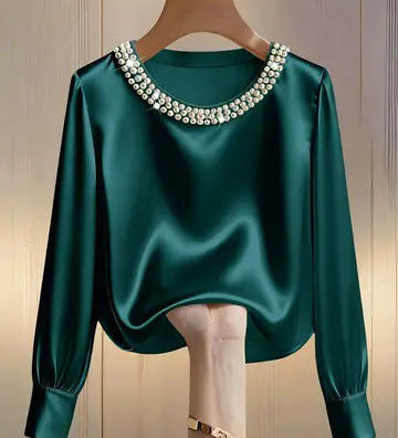 Perlisse | Elegantný top s okrúhlym výstrihom
