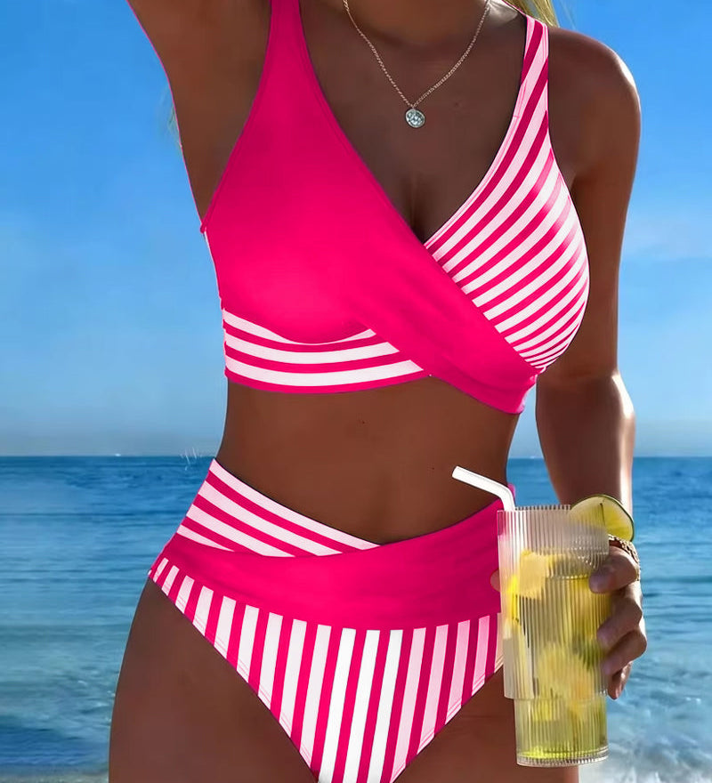 Pruhované Krížové Bikiní