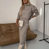 Darla™ Elegantný Pletený Set | Koordinované Pletené Šaty a Top