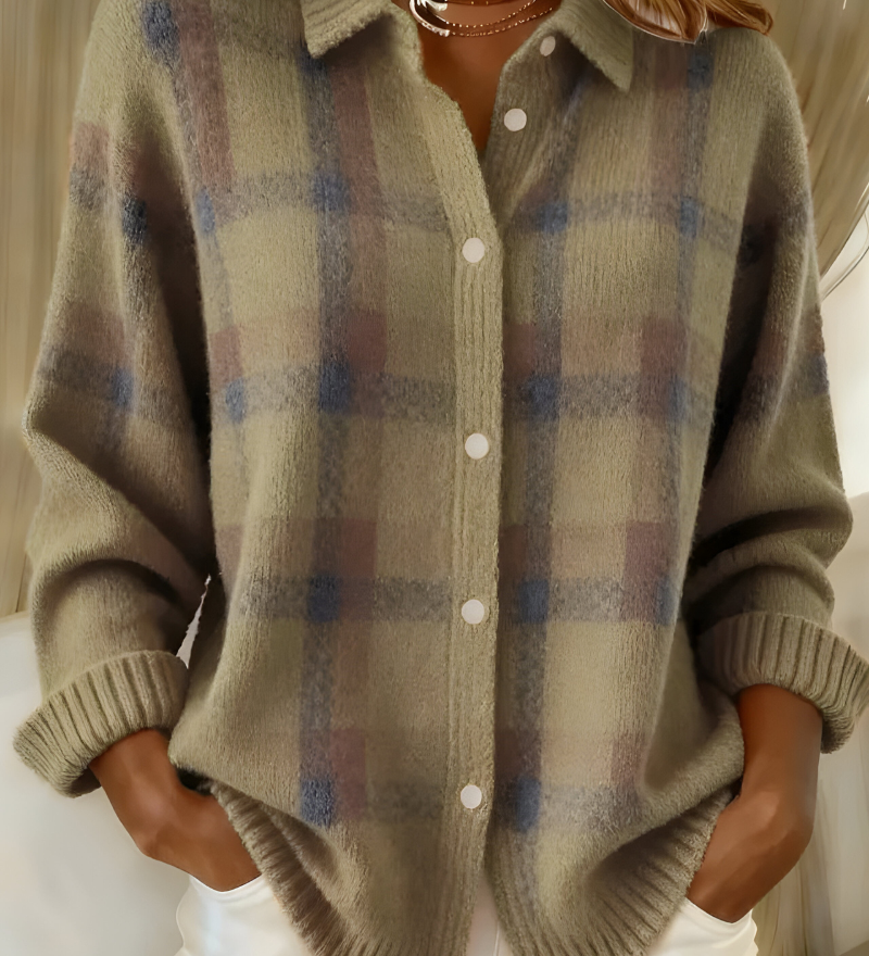 Avora Lyon | Mäkký károvaný cardigan