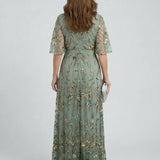 Rute - Vestido maxi floral elegante