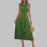 REESE™ - Elegantné Maxi Šaty bez Rukávov s Okrúhlym Výstrihom