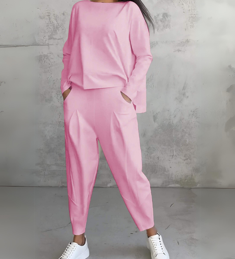 Jackquelin™ Elegant Lounge Set | Zodpovedajúci štýlový top a nohavice