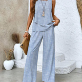 Juliette™ Elegantný Dvojdielny Set | Prúdiaca Blúzka a Nohavice s Širokými Nohavicami