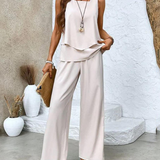 Juliette™ Elegantný Dvojdielny Set | Prúdiaca Blúzka a Nohavice s Širokými Nohavicami
