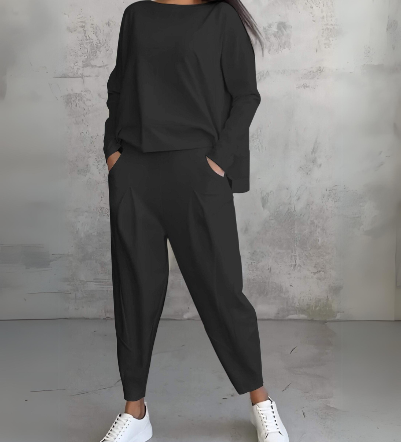 Jackquelin™ Elegant Lounge Set | Zodpovedajúci štýlový top a nohavice