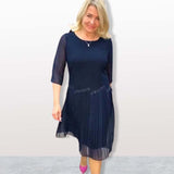 Florelle | Elegantné splývavé plisované šaty