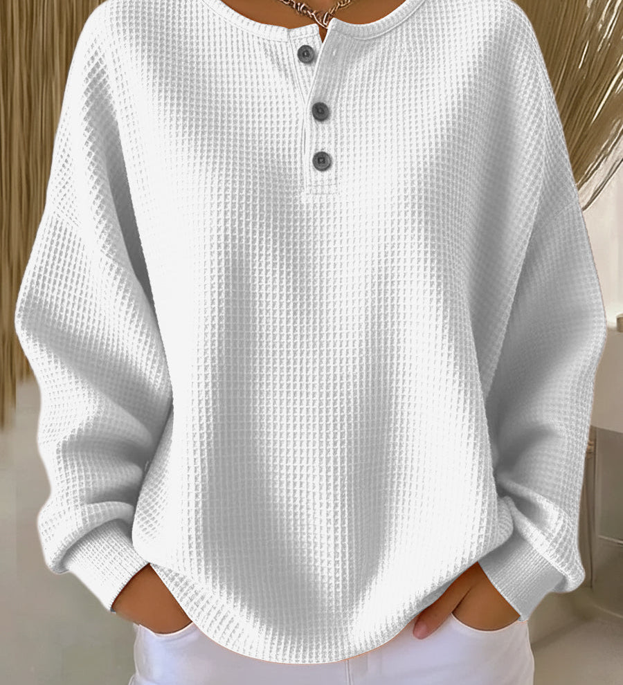 Selviona | Štýlový uvoľnený Henley top