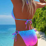 Sexy bikiny s gradientom a leopardím vzorom