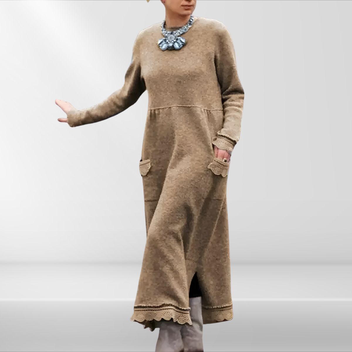 Elyndra | Dlhé elegantné zimné šaty