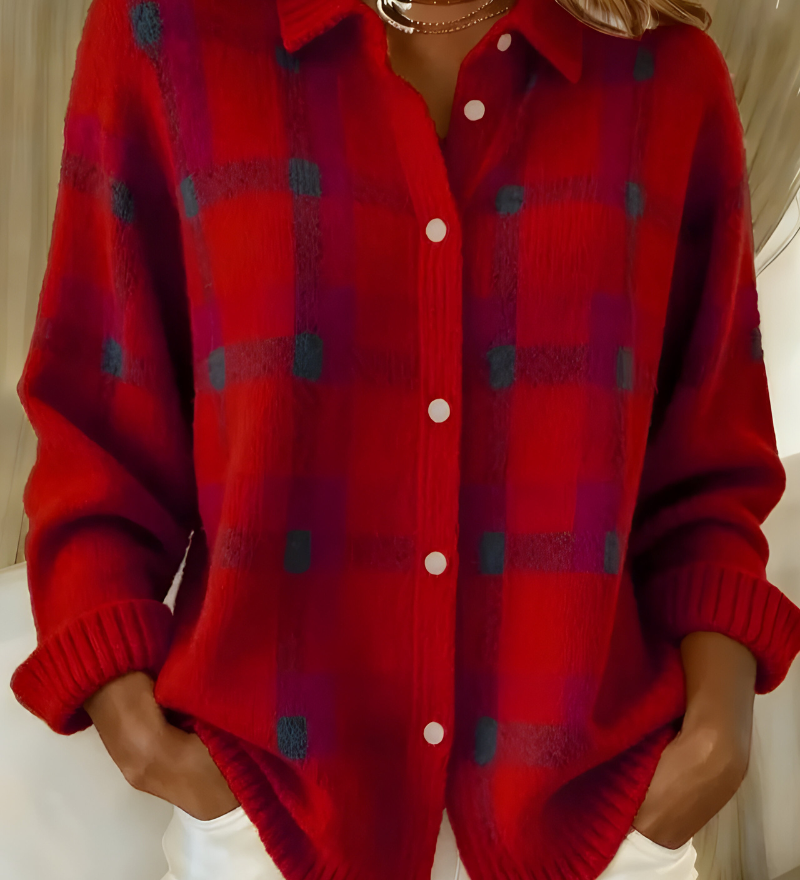 Avora Lyon | Mäkký károvaný cardigan