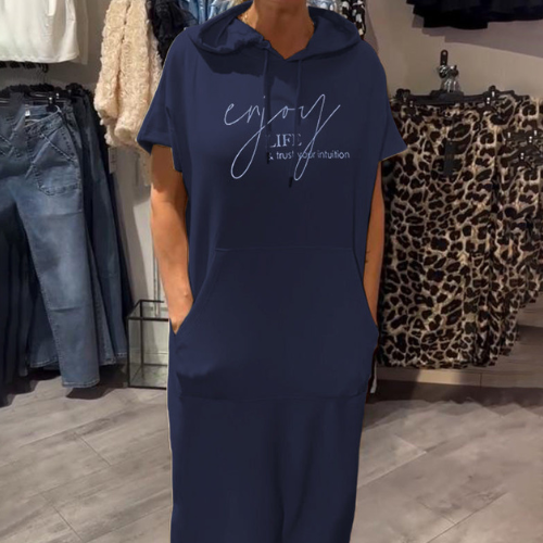 Sásquia - Casual šaty s kapucňou