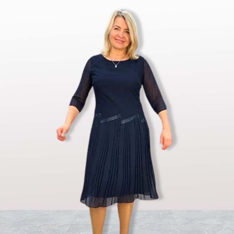 Florelle | Elegantné splývavé plisované šaty