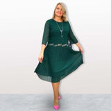 Florelle | Elegantné splývavé plisované šaty