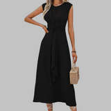 REESE™ - Elegantné Maxi Šaty bez Rukávov s Okrúhlym Výstrihom
