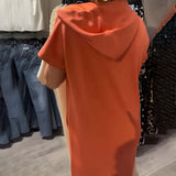 Sásquia - Casual šaty s kapucňou