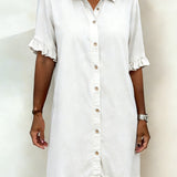 Iris - Vestido confortável estilo ganga