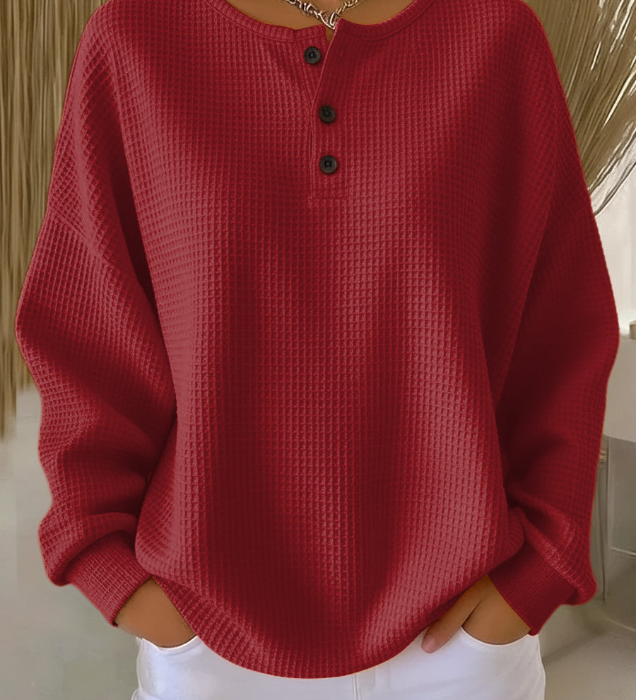 Selviona | Štýlový uvoľnený Henley top