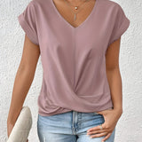 MEIKA™ – Klasický top s detailom twist a výstrihom do V