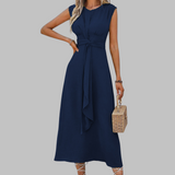 REESE™ - Elegantné Maxi Šaty bez Rukávov s Okrúhlym Výstrihom