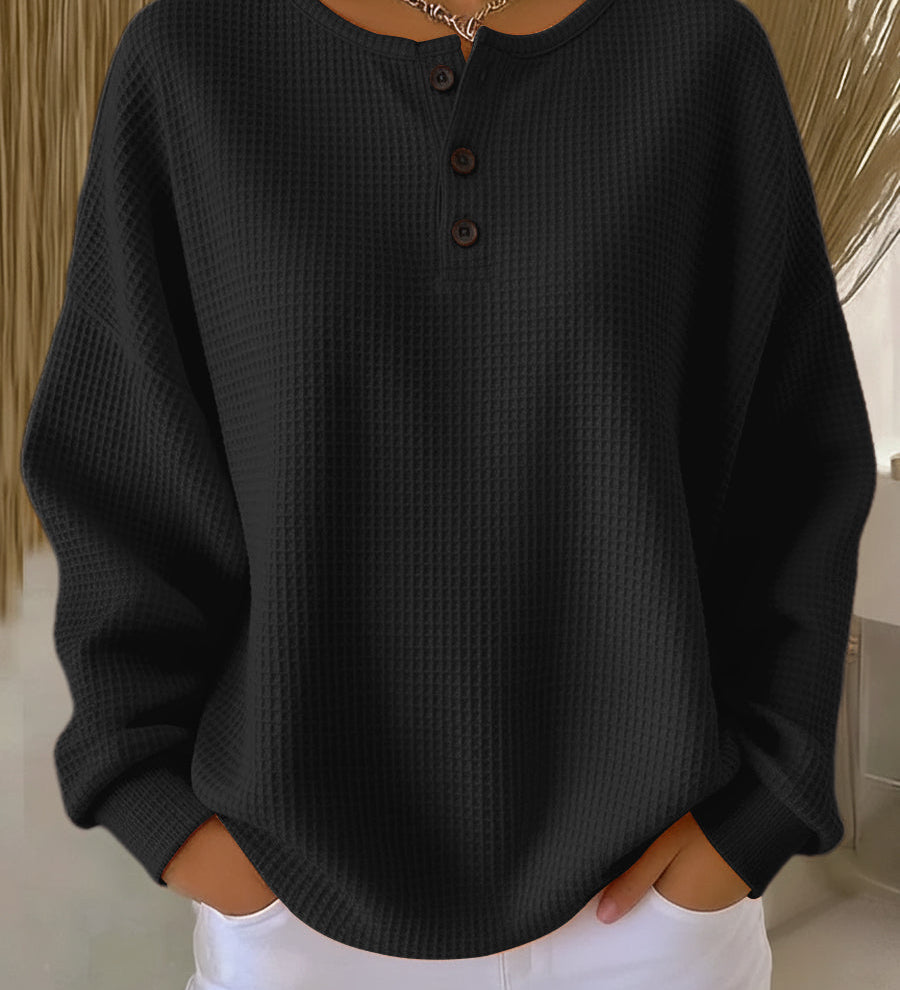 Selviona | Štýlový uvoľnený Henley top