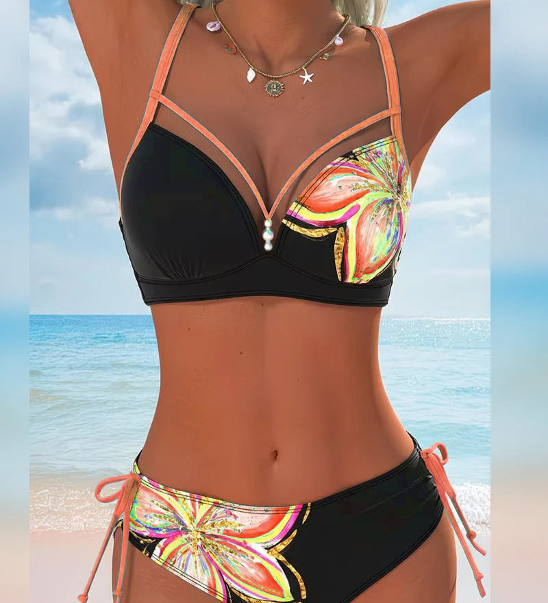 Bikini braletka s potlačenou šnúrkou