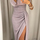 Natália - Vestido chique ombros à mostra