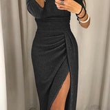 Natália - Vestido chique ombros à mostra