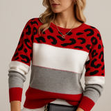 Louise™ | Elegantný leopardí sveter