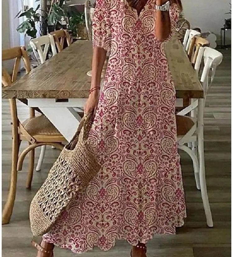 Élodie™ — Elegantná maxi kvetinová sametová šaty